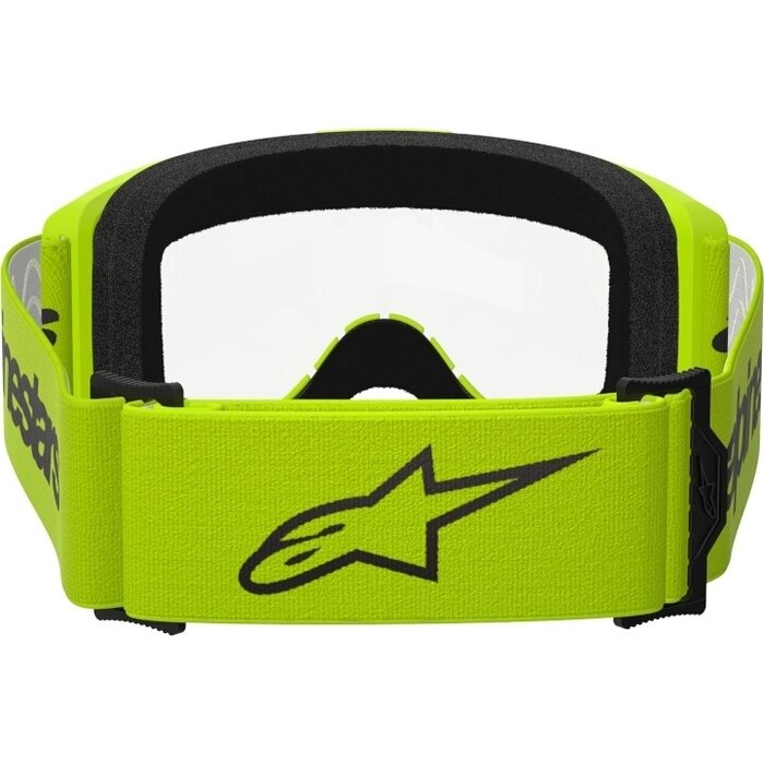 Alpinestars Vision 3 Wordmark - MX Motocross Brille neongelb