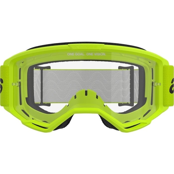 Alpinestars Vision 3 Wordmark - MX Motocross Brille neongelb