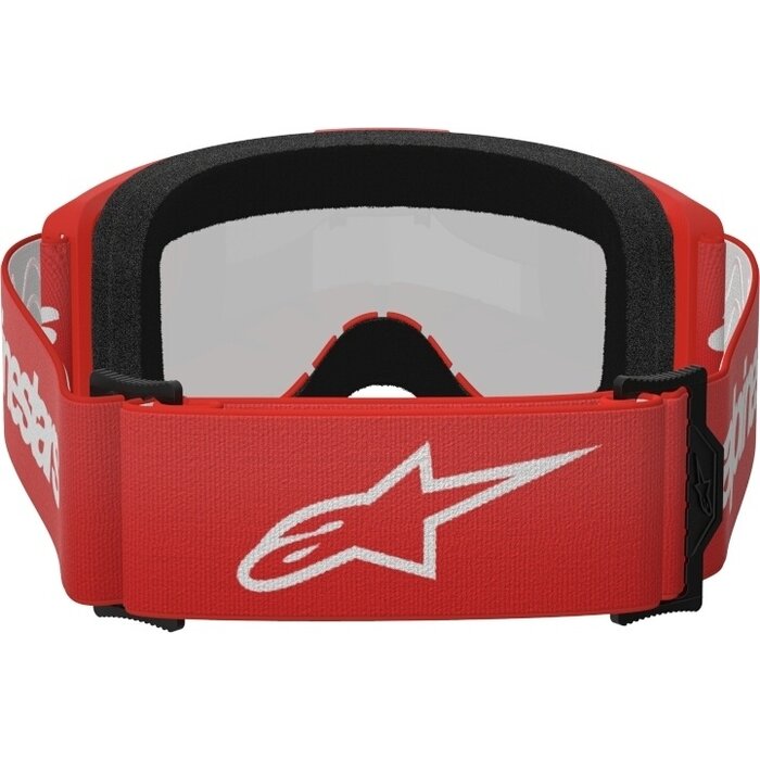 Alpinestars Vision 3 Wordmark - MX Motocross Brille rot