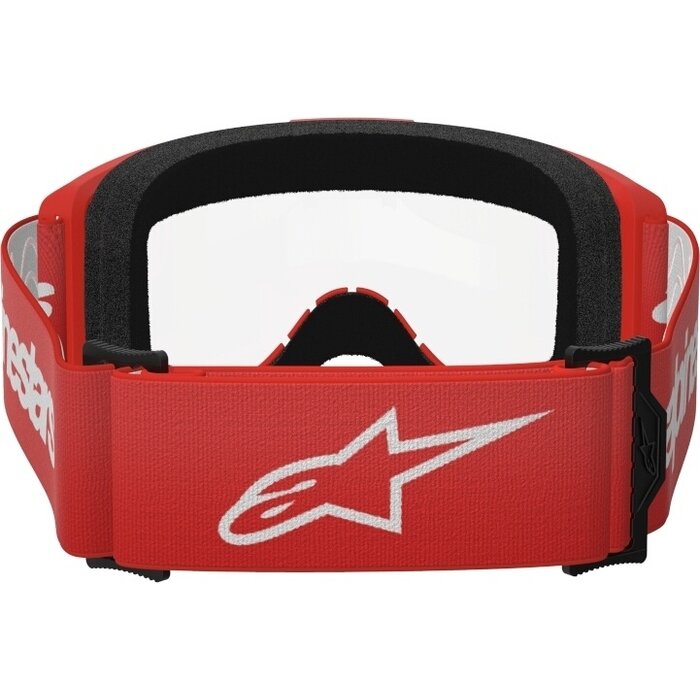 Alpinestars Vision 3 Wordmark - MX Motocross Brille rot