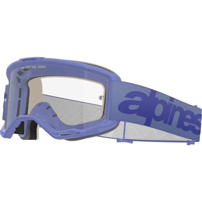 Alpinestars Vision 5 Wordmark - MX Motocross Brille purple