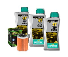 Motorex Ölwechselset für CFMoto Goes Cforce Iron Cobalt Terrox 450 520 625 850 1000