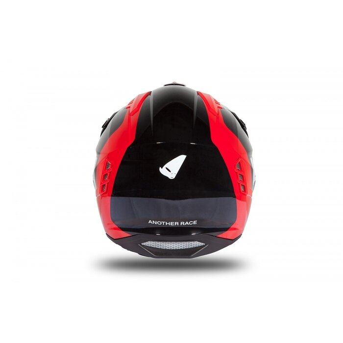 UFO Jet Roller ATV Helm Sheratan - schwarz rot