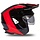 Jet Roller ATV Helm Sheratan - schwarz rot