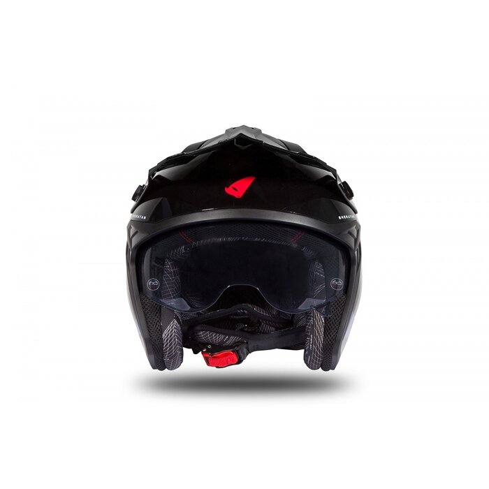 UFO Jet Roller ATV Helm Sheratan - Schwarz Grau