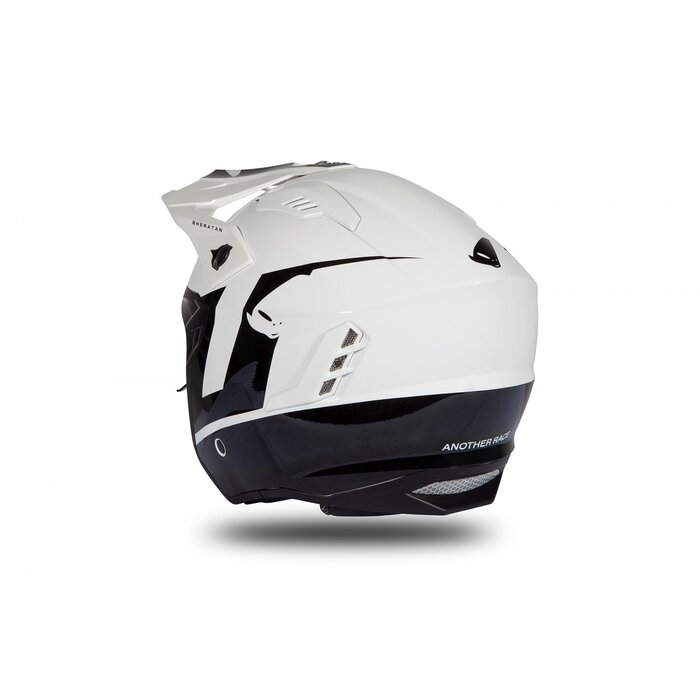 UFO Jet Roller ATV Helm Sheratan - Weiss Schwarz