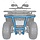 Segway Snarler AT5S & AT5L SX6 Rearbumper blau