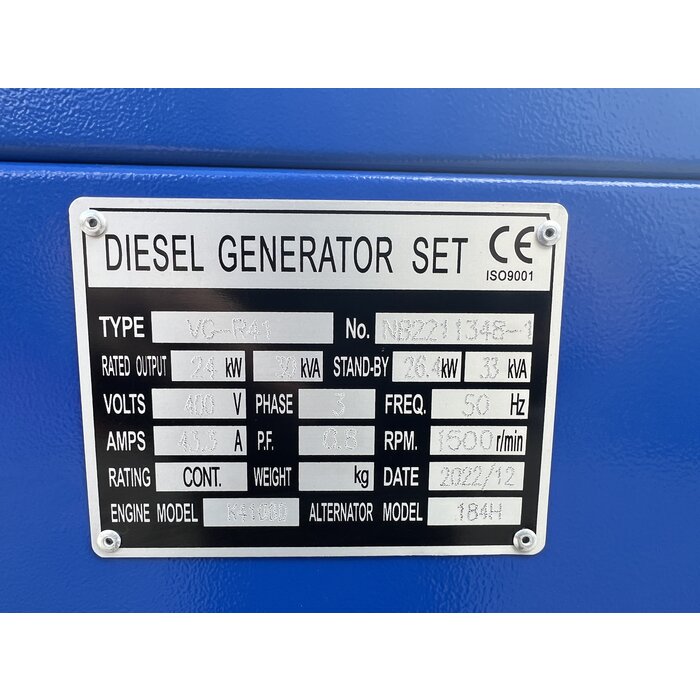 Epos Diesel Not Stromagreggat GFS-33 kVA 26,4 KW
