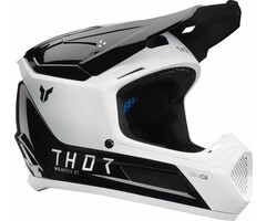 Thor Kinderhelm Fleet Storm schwarz weiss Helm