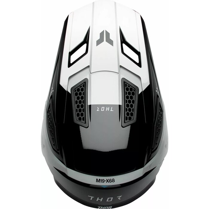 Thor Helm Fleet Storm schwarz weiss