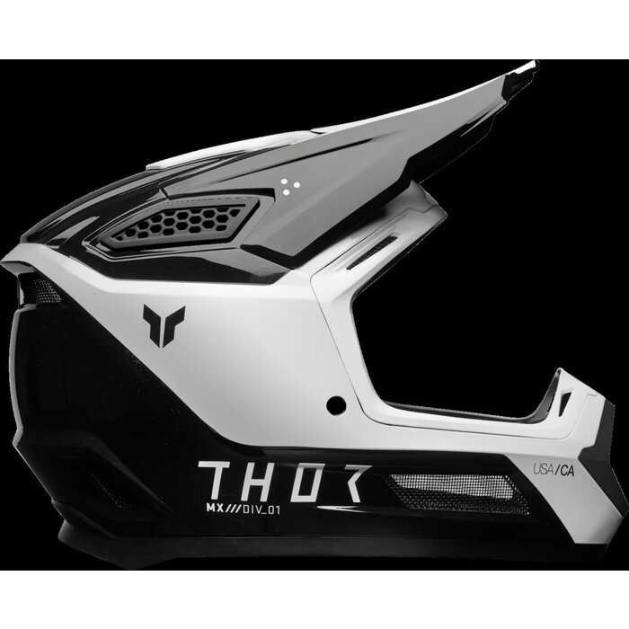 Thor Helm Fleet Storm schwarz weiss