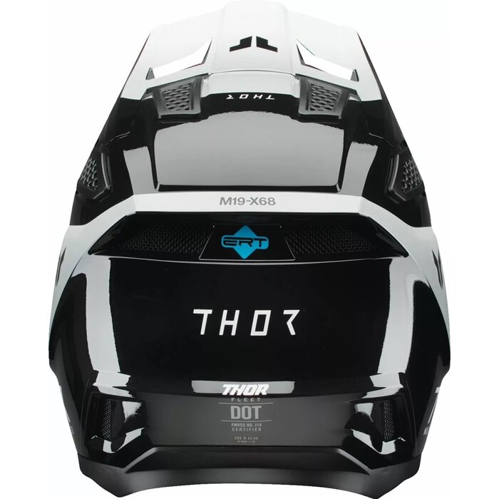 Thor Helm Fleet Storm schwarz weiss