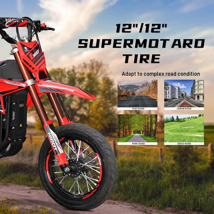 Nicot Elektro Dirtbike E-Wolf EVO 12"/12" 3000 W