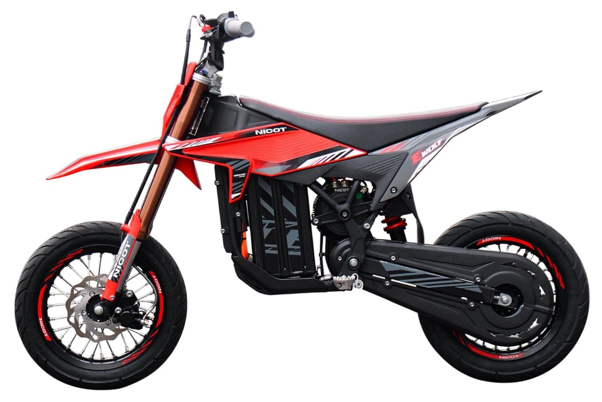 Nicot Elektro Dirtbike E-Wolf EVO 12"/12" 3000 W