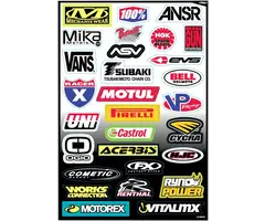 Factory Effex Universal Sponsor Logo Sticker Kit C