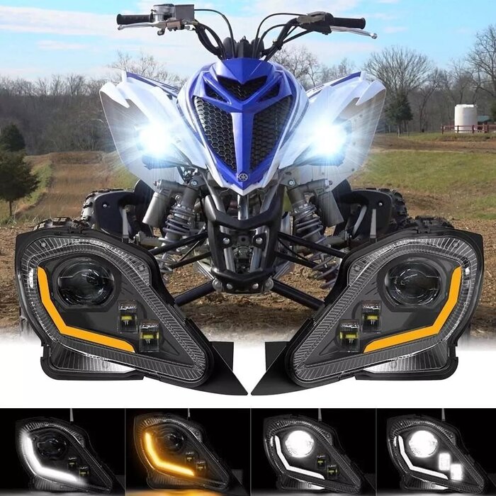 Jongjin LED Scheinwerfer für Yamaha YFM 700 R Raptor