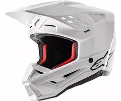 Alpinestars S-M5 Motocross Helm Solid weiss