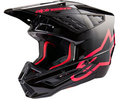 Alpinestars S-M5 Motocross Helm Corp schwarz - pink
