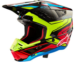 Alpinestars S-M5 Motocross Helm Action schwarz gelb rot