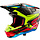S-M5 Motocross Helm Action schwarz gelb rot