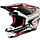 S-M5 Motocross Helm Action schwarz weiss rot