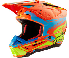 Alpinestars S-M5 Motocross Helm Action orange gelb