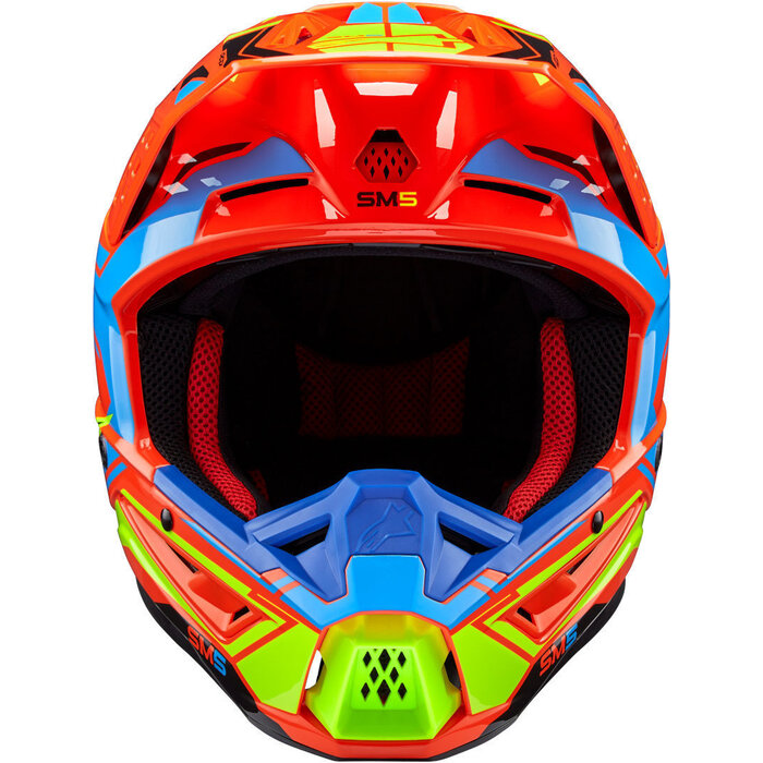 Alpinestars S-M5 Motocross Helm Action orange gelb