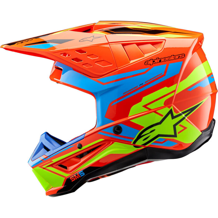 Alpinestars S-M5 Motocross Helm Action orange gelb
