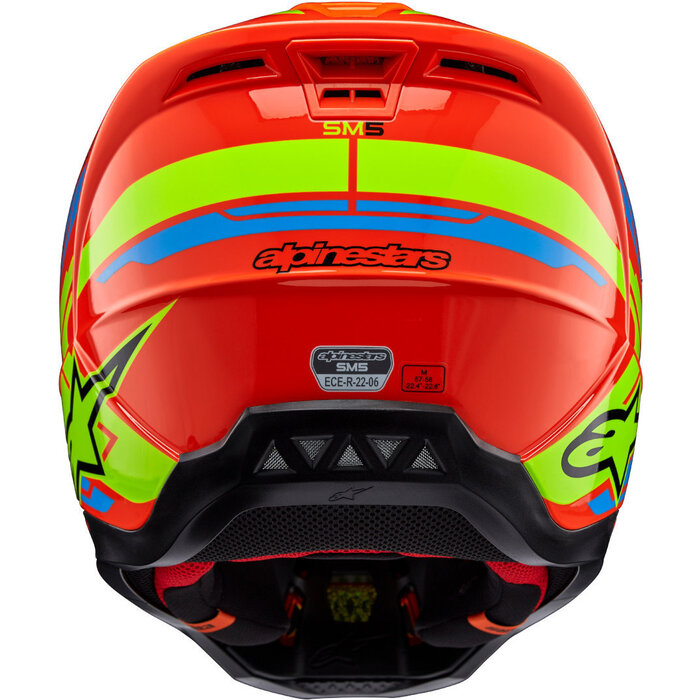 Alpinestars S-M5 Motocross Helm Action orange gelb