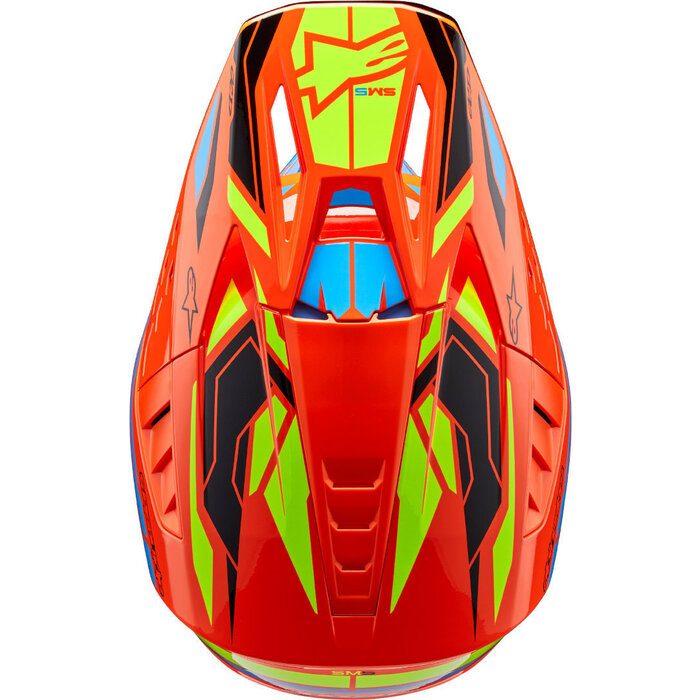 Alpinestars S-M5 Motocross Helm Action orange gelb