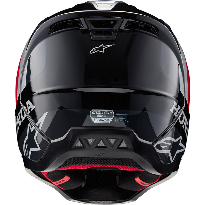 Alpinestars S-M5 Motocross Helm Honda schwarz