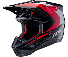 Alpinestars S-M5 Motocross Helm Honda schwarz
