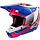 S-M5 Motocross Helm Sail weiß pink blau