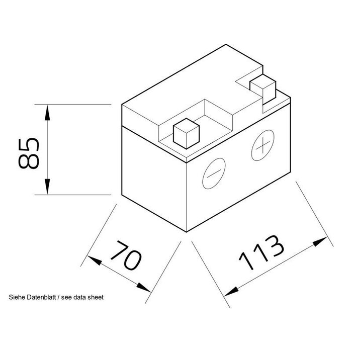 Intact Batterie GEL12-4L-BS - Gel YTX4L-BS - 12V, 3Ah, 60A