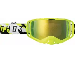 Thor MX Brille Activate Goggles gelb weiss / Lens Iridium verspiegelt