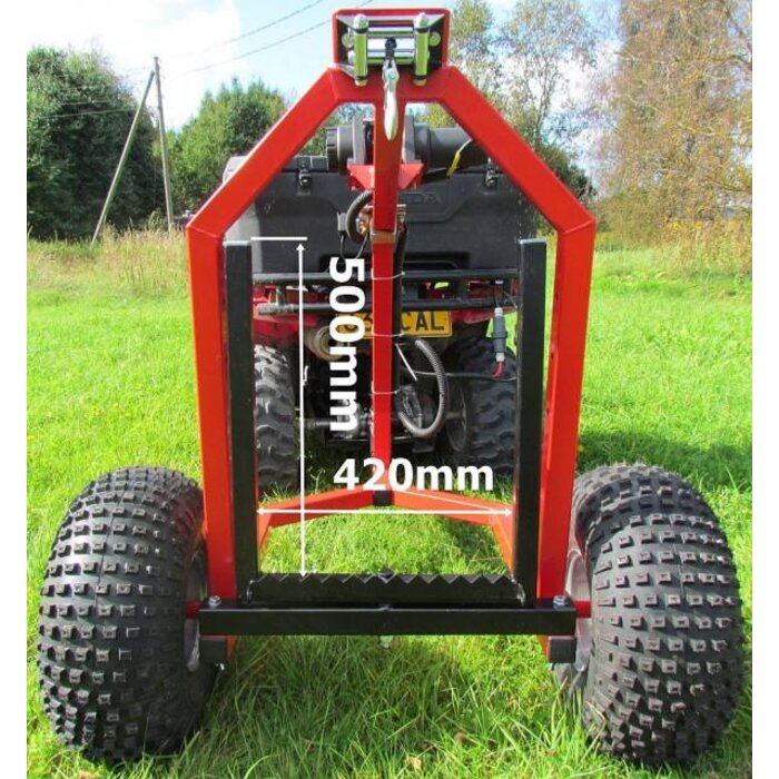 Iron Baltic ATV Log-Schlepper mit elektrischer Winde Kit