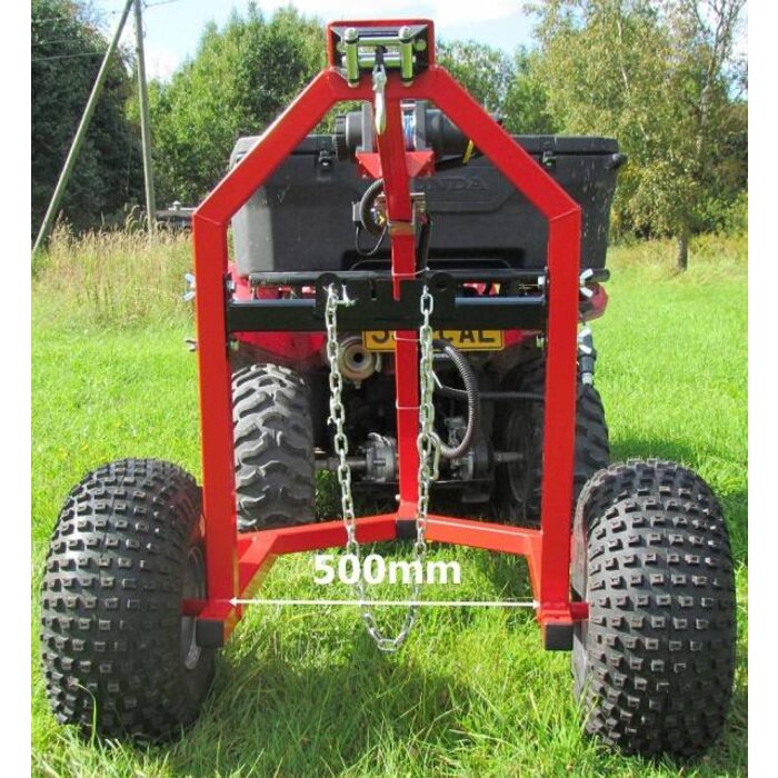 Iron Baltic ATV Log-Schlepper mit elektrischer Winde Kit