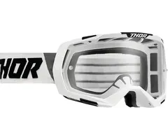 Thor MX Brille Regiment Goggles weiss grau / Clear Lens