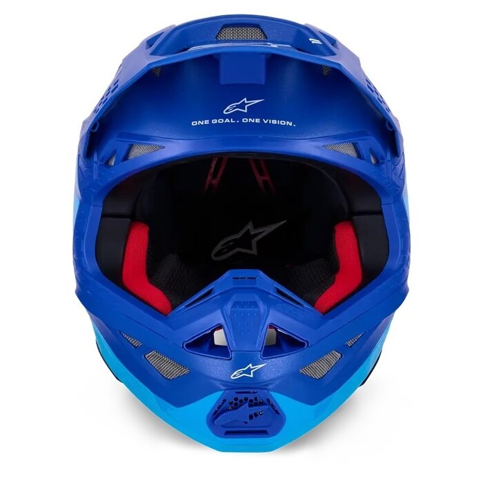 Alpinestars Supertech M10 Motocross Helm Flood blau