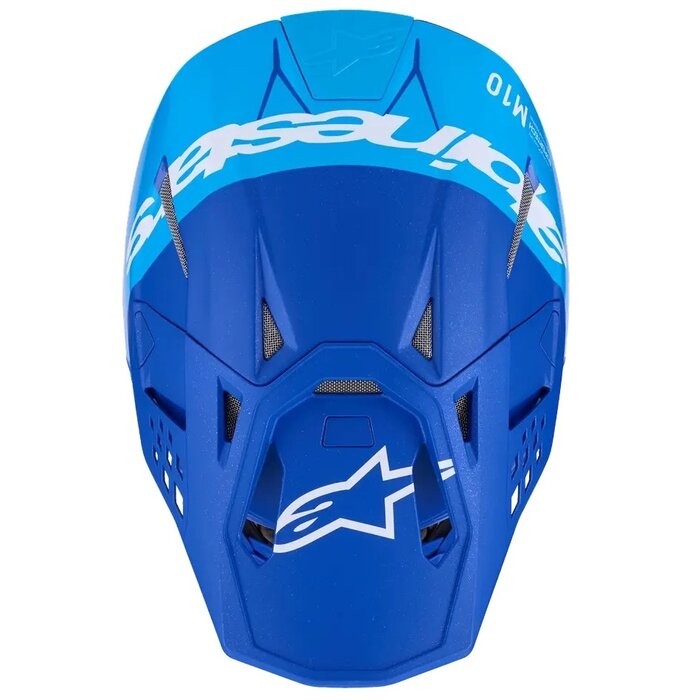 Alpinestars Supertech M10 Motocross Helm Flood blau