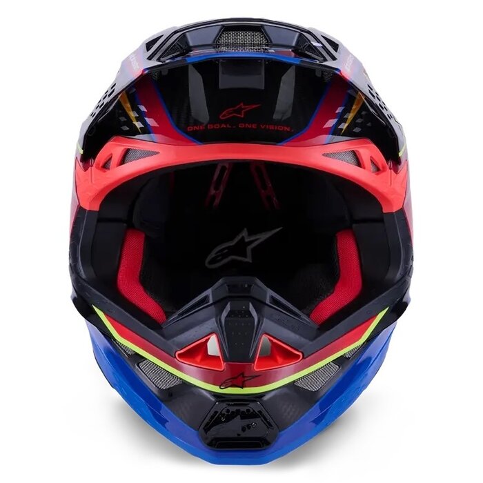 Alpinestars Supertech M10 Motocross Helm Era - Blau Rot  Gelb