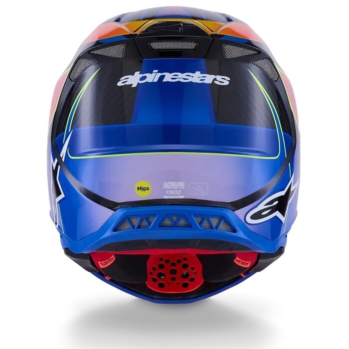 Alpinestars Supertech M10 Motocross Helm Era - Blau Rot  Gelb