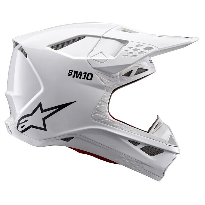 Alpinestars Supertech M10 Motocross Helm Solid weiss