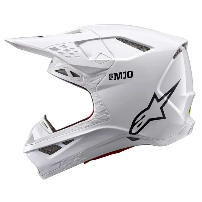 Alpinestars Supertech M10 Motocross Helm Solid weiss