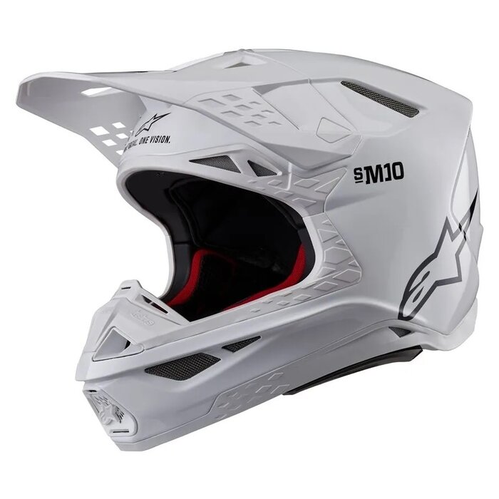 Alpinestars Supertech M10 Motocross Helm Solid weiss