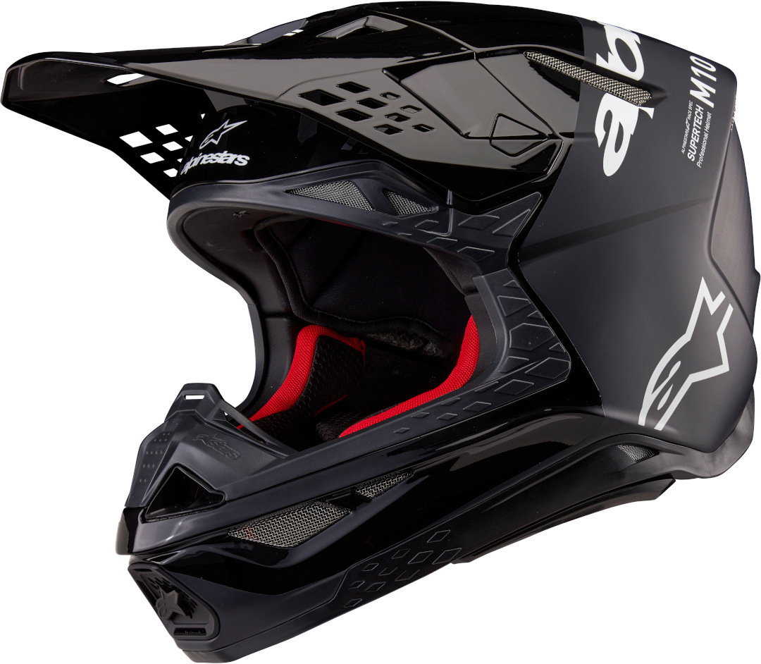 Alpinestars Supertech M10 Motocross Helm Flood schwarz