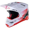 Alpinestars Supertech M10 Motocross Helm Unite weiss rot