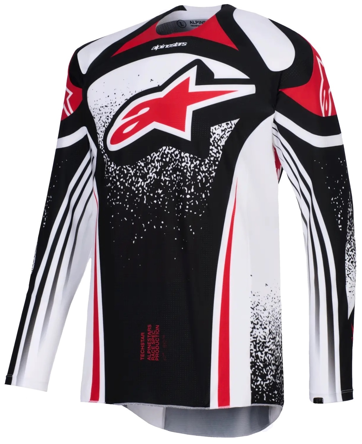 Alpinestars 2026 Techstar Nomur Jersey Schwarz, Rot, Weiß