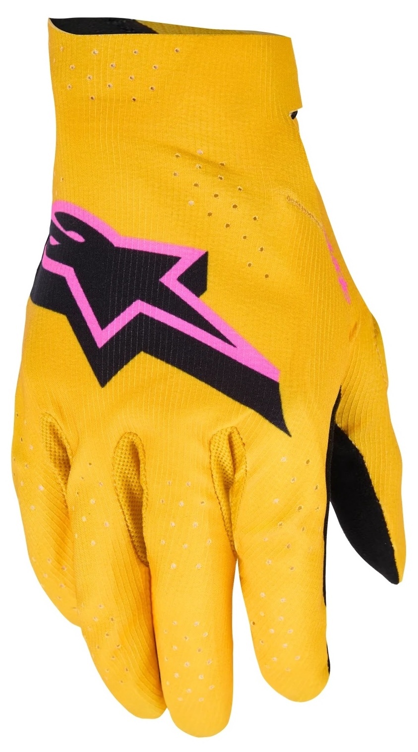 Alpinestars Supertech MX Handschuhe Gold Black Fluo Pink