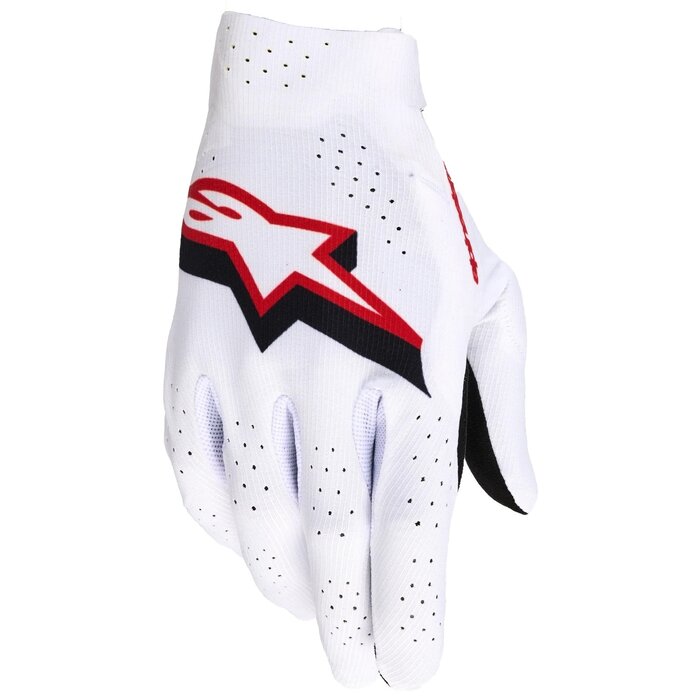 Alpinestars Supertech MX Handschuhe White Black Fire Red